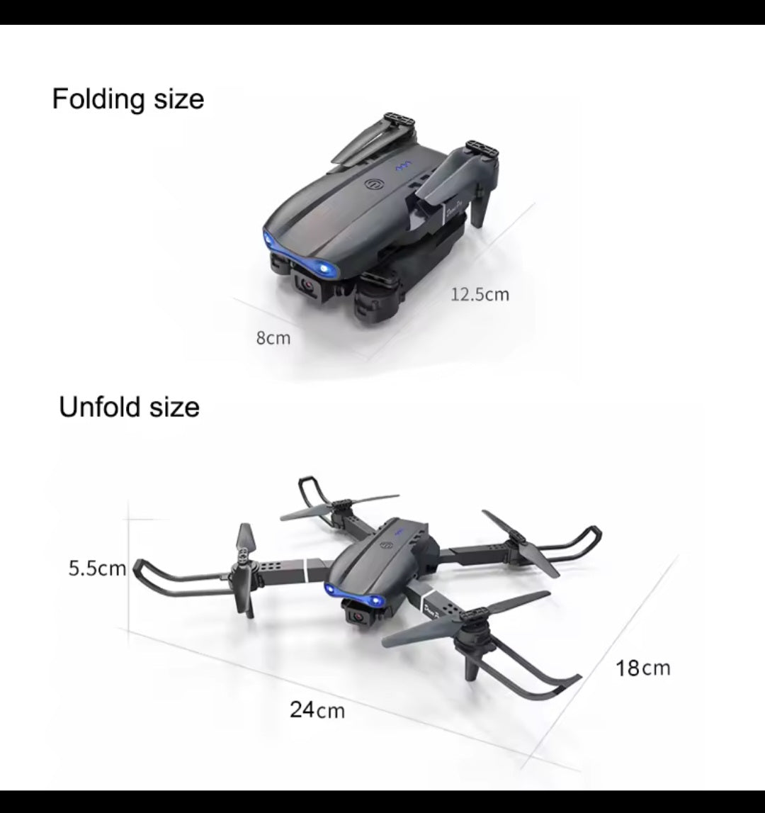 New E99 Pro RC Drone Professinal With Wide Angle Dual HD Camera Foldable RC Helicopter WIFI FPV Height Hold Apron Sell