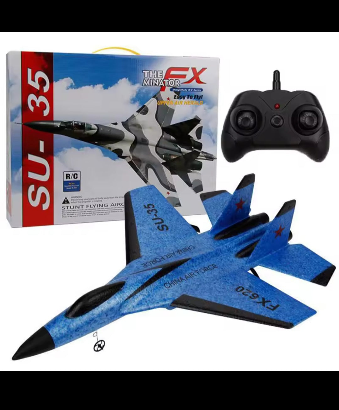 RC Foam Aircraft SU-35 Plane 2.4G Radio Control Glider Remote Control Fighter Plane Glider Airplane Foam Boys Toys for Children