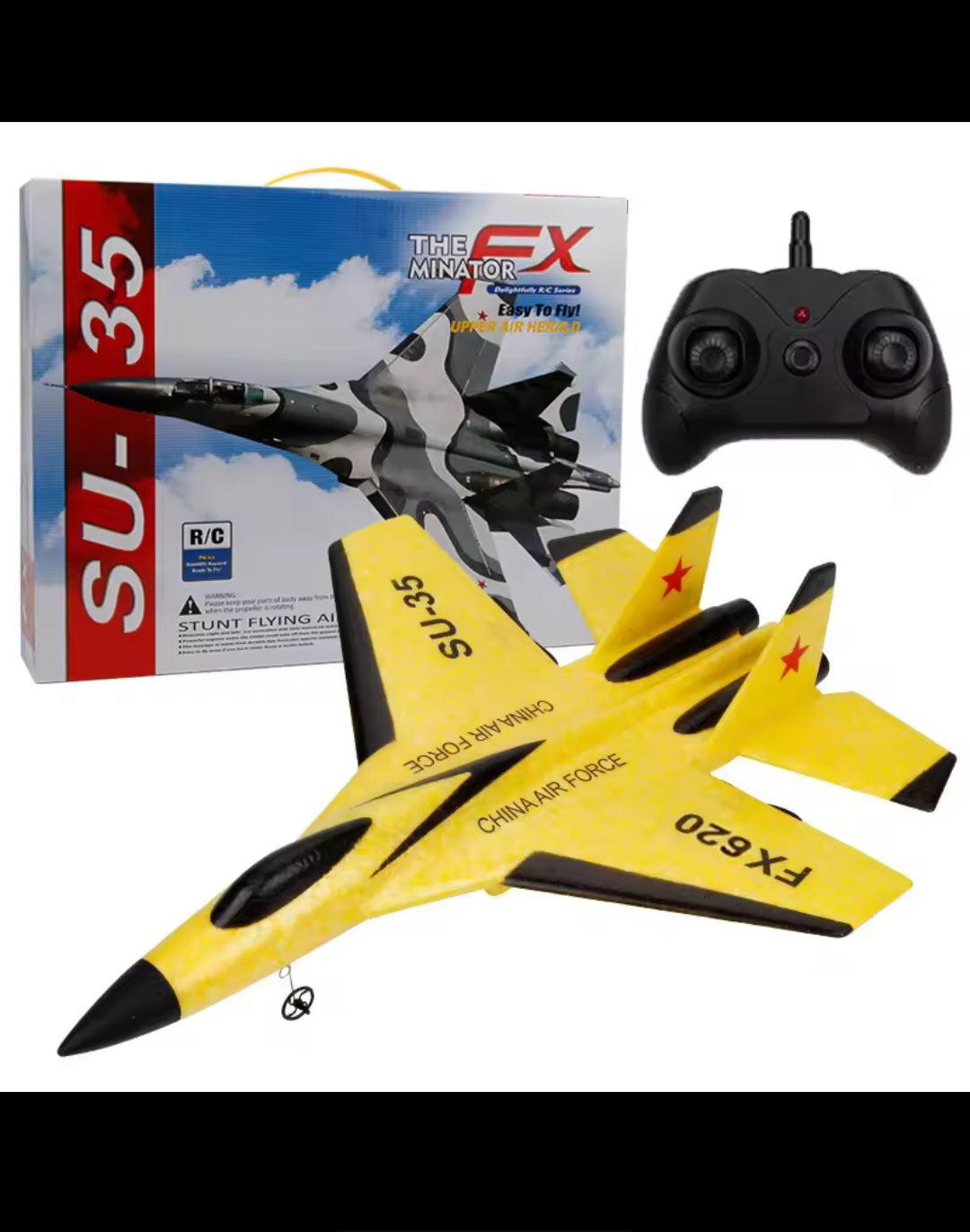 RC Foam Aircraft SU-35 Plane 2.4G Radio Control Glider Remote Control Fighter Plane Glider Airplane Foam Boys Toys for Children